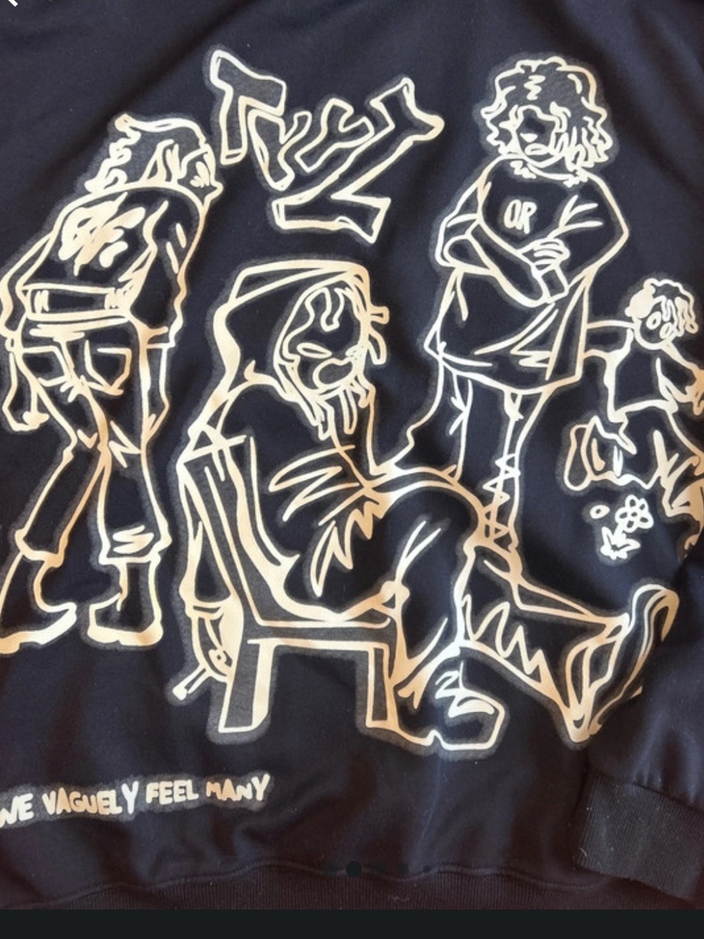 We vaguely feel many- hoodie- size M- Black